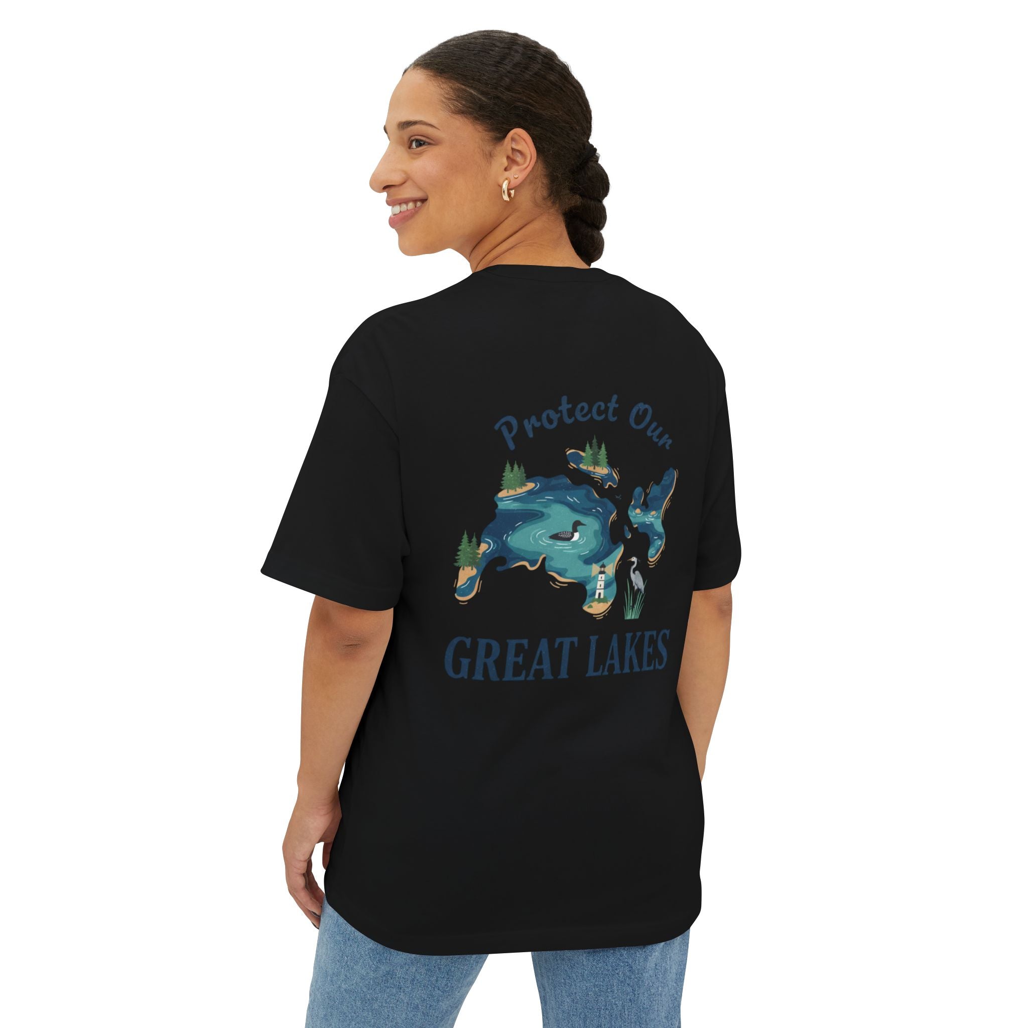 Protect Our Great Lakes Tee — Environmental Conservation Short Sleeve Shirt